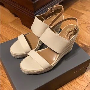 NWT Vince cumuto fabric wedges 9.5